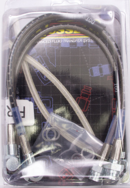 Brake Hose Kit - Street Legal - DOT Approved - Braided Stainless - GM F-Body 1969-76 - Kit