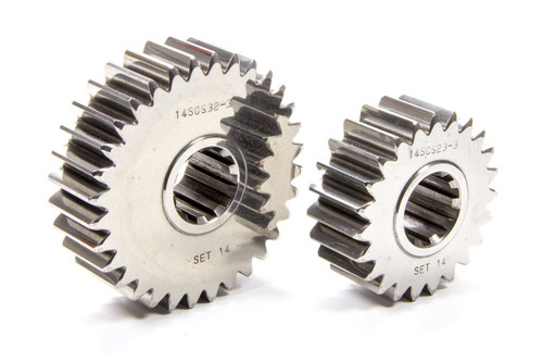 Quick Change Gear Set - Sportsman - Set 14 - 10 Spline - 4.11 Ratio 5.72 / 2.95 - 4.86 Ratio 6.76 / 3.49 - Steel - Each Quick Change Gear Set - Sportsman - Set 14 - 10 Spline - 4.11 Ratio 5.72 / 2.95 - 4.86 Ratio 6.76 / 3.49 - Steel - Each