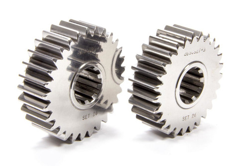 Quick Change Gear Set - Sportsman - Set 26 - 10 Spline - 4.11 Ratio 4.41 / 3.83 - 4.86 Ratio 5.22 / 4.52 - Steel - Each Quick Change Gear Set - Sportsman - Set 26 - 10 Spline - 4.11 Ratio 4.41 / 3.83 - 4.86 Ratio 5.22 / 4.52 - Steel - Each