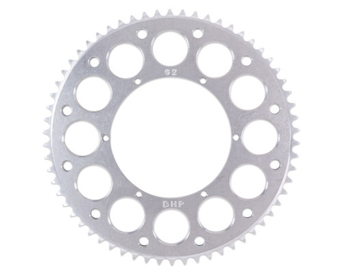 Axle Sprocket - 62 Tooth - 6.43 in Bolt Pattern - Aluminum - Natural - Micro Sprint - Each