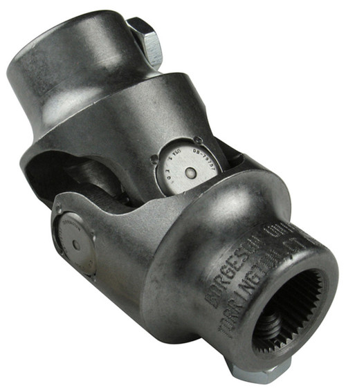 Steering Universal Joint - Single Joint - 3/4 in Double D to 3/4 in 36 Spline - Steel - Natural - Universal - Each