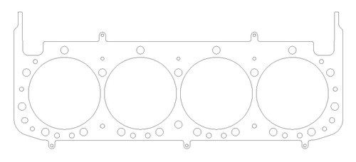 Cylinder Head Gasket - 4.270 in Bore - 0.040 in Compression Thickness - Multi-Layer Steel - Small Block Chevy - Each