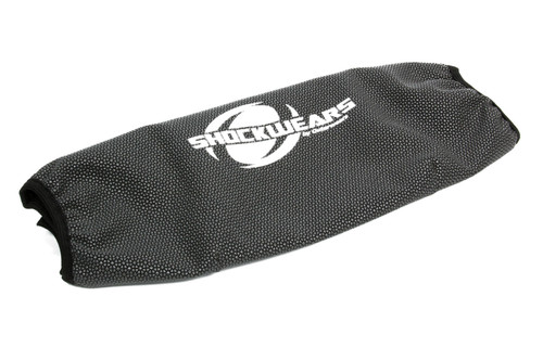 Shock Cover - Shockwears Armor - 12 in Long - 4.500 in OD - Elastic Ends - Hook and Loop Closure - Polyester - Black - Each