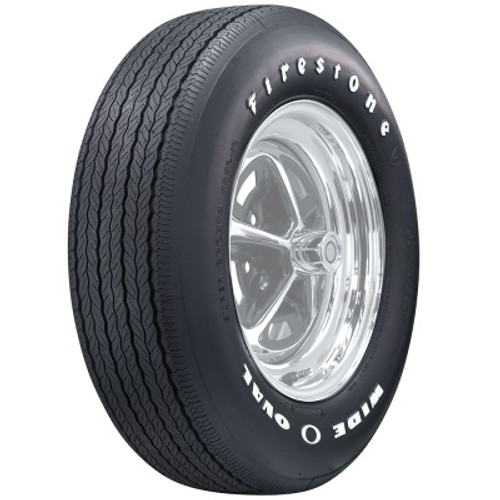 Tire - Firestone Wide Oval Radial - FR70-15 - Radial - White Letter Sidewall - Each