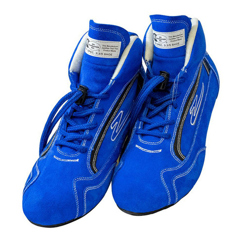 Driving Shoe - ZR-30 - Mid-Top - SFI 3.3/5 - Suede Outer - Rubber Sole - Fire Retardant NMX Inner - Blue - Size 11 - Pair