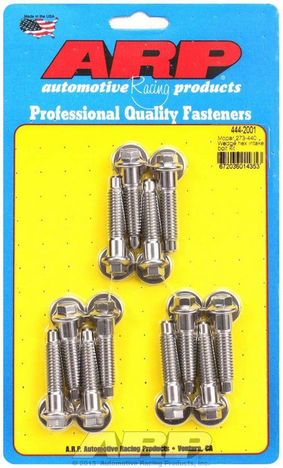 Intake Manifold Bolt Kit - Hex Head - Stainless - Polished - Mopar V8 - Kit