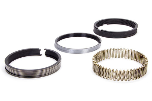 Piston Rings - 4.125 in Bore - Drop In - 5/64 x 5/64 x 3/16 in Thick - Standard Tension - Steel - Plasma Moly - 8-Cylinder - Kit