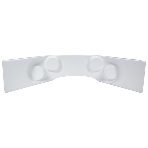 Gauge Mounting Panel - Curved - Fiberglass - White - Each