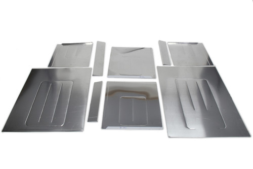 Floor Pan - Rear - 0.040 in - Aluminum - Natural - Four-Link Rear - 20 in to 32 in Frame Widths - Kit