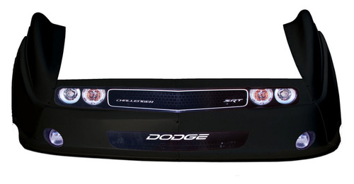 Nose - MD3 - Combo - New Style - Fenders / Nose / Graphics - Plastic - Black - Dodge Challenger - Dirt Late Model - Kit Nose - MD3 - Combo - New Style - Fenders / Nose / Graphics - Plastic - Black - Dodge Challenger - Dirt Late Model - Kit