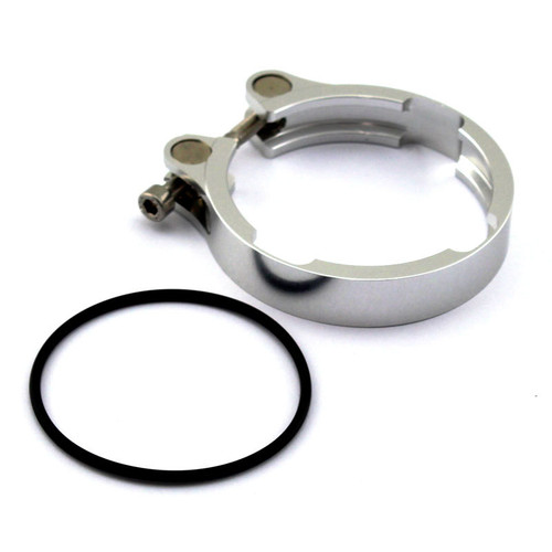 V-Band Clamp - O-Ring Included - Stainless - Polished - Turbosmart Power Port Blow-Off Valve - Each