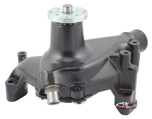 Water Pump - Mechanical - Supercool - High Volume - Long Design - Iron - Black Powder Coat - Small Block Chevy - Each