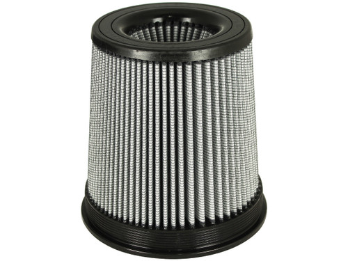 Air Filter Element - Magnum FLOW Pro DRY S - Clamp-On - Conical - 8 in Base - 7 in Top - 5 in Flange - 9 in Tall - Reusable Cotton - White - Universal - Each