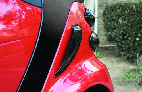 Air Scoop - Stick-On - Quarter Panel - Plastic - Smoke - Smart For Two 2008-14 - Each