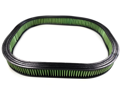 Air Filter Element - Square - Reusable Cotton - Green - Mopar E-Body / F-Body 1969-72 - Each
