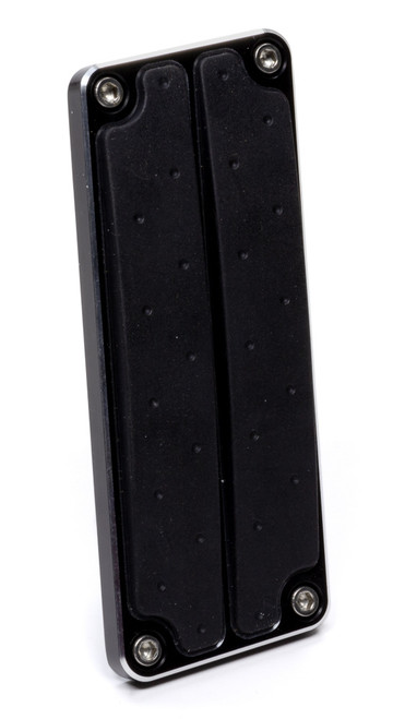 Pedal Pad - Gas - Rubber Pads - Aluminum - Black Anodized - Drive by Wire - Universal - Each