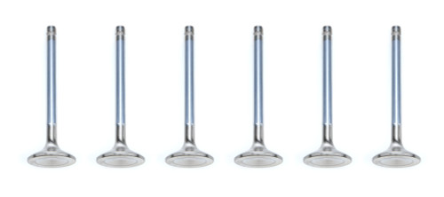 Exhaust Valve - 6000 Series - 1.500 in Head - 11/32 in Valve Stem - 4.735 in Long - Stainless - Buick V6 - Set of 6