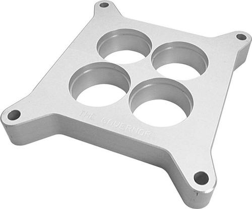 Restrictor Plate - 1/2 in Thick - 4 Hole - Square Bore - Aluminum - Natural - Each