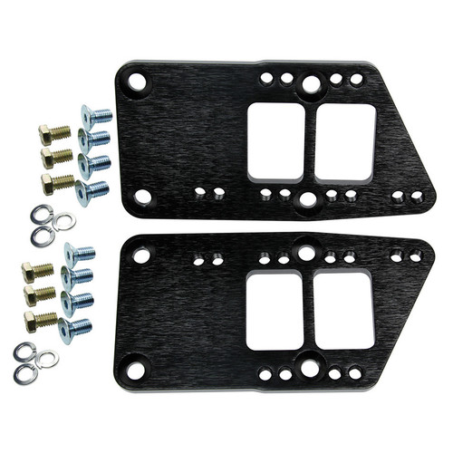 Motor Mount Adapter - Bolt-On - Billet Aluminum - Black Anodized - LS-Series Engines to GM 3-Bolt - Pair