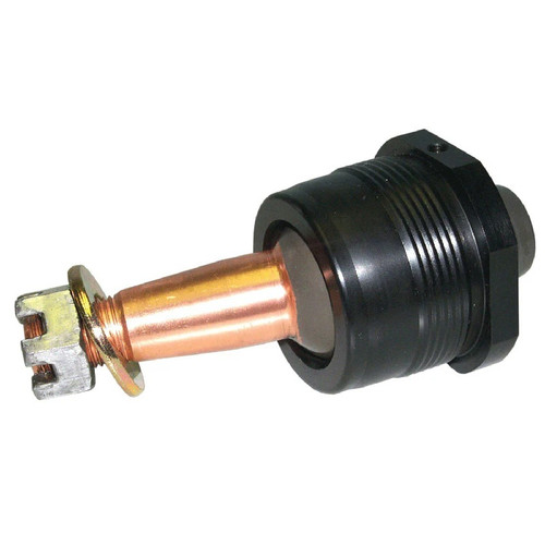 Ball Joint - Precision - Take-A-Part - Greasable - Lower - Screw-In - 1.500 in/ft Taper - 4.32 in Stud - 5/8-18 in Thread - Hardware Included - Aluminum Cap - Black Anodized - Each