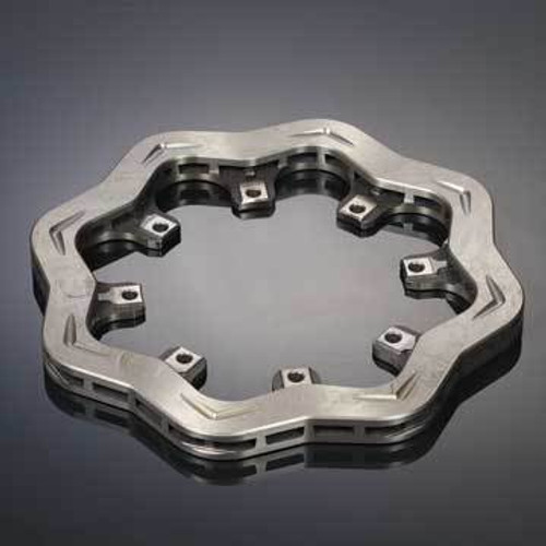 Brake Rotor - Lightened - Slotted - 12.000 in OD - 0.810 in Thick - 8 x 7.000 in Bolt Pattern - Iron - Natural - Each Brake Rotor - Lightened - Slotted - 12.000 in OD - 0.810 in Thick - 8 x 7.000 in Bolt Pattern - Iron - Natural - Each