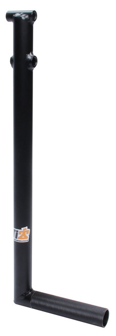 Pedal Lever - 16-3/4 in Long - 1 in OD - 5-1/4 in Wide Pedal - 1 in Rise - Chromoly - Black Powder Coat - Sprint Car - Each