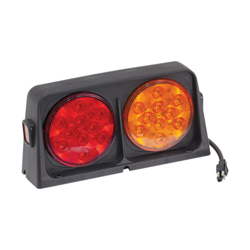 Trailer Light - Dual LED Lights - Red / Amber / Brake Light Function - Kit