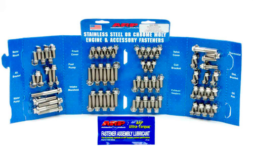 Engine and Accessory Fastener Kit - 12 Point Head - Stainless - Polished - Big Block Chevy - Kit