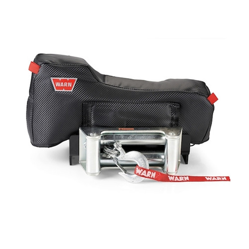 Winch Cover - Stealth - Vinyl - Black - Warn 9.5XP / M8 / VR8000 / VR10000 / VR12000 / XD9 Electric Winches - Each
