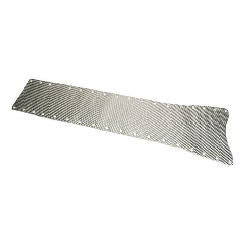 Heat Barrier - Transmission Tunnel - Self Adhesive Backing - Aluminized Insulated Mat - Silver - Chevy Corvette 2005-13 - Each