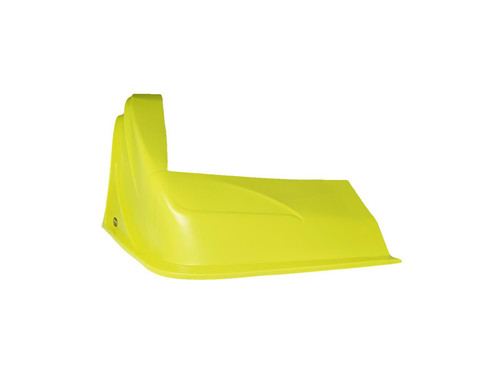 Nose - Outlaw - Passenger Side - Fender Included - Plastic - Fluorescent Yellow - Universal - Asphalt Late Model - Kit