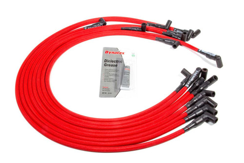 Spark Plug Wire Set - Livewires - Spiral Core - 10 mm - Red - 90 Degree Plug Boots - HEI Style Terminal - GM V8 - Kit