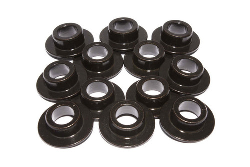 Valve Spring Retainer - 7 Degree - 0.640 in OD Step - 1.055 in Single Spring - Chromoly - Black Oxide - Set of 12