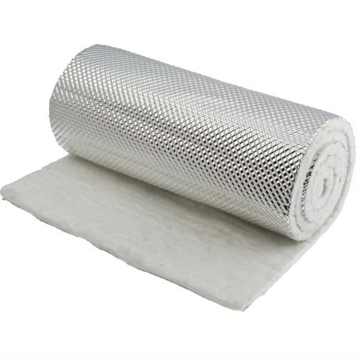 Heat Shield - HeatShield Armor - 1/4 in Thick x 12 in Wide x 5 ft Long - 1800 Degrees - Aluminized Multi-layer Cloth - Each