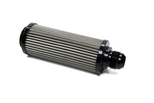Fuel Filter - In-Tank - Straight - 60 Micron - Stainless Element - 12 AN - Aluminum - Black Anodized - Each