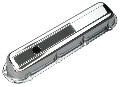 Valve Cover - Stock Height - Breather Holes - Steel - Chrome - Cadillac V8 - Pair Valve Cover - Stock Height - Breather Holes - Steel - Chrome - Cadillac V8 - Pair