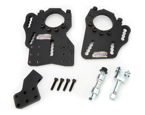 Trailing Arm Bracket - Sport - Axle Mount - Clamp-On - Forward Mounting - Passenger Side - Adjustable - Hardware Included - Steel - Black Powder Coat - Universal - Each