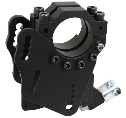 Trailing Arm Bracket - Sport - Axle Mount - Clamp-On - Forward Mounting - Driver Side - Adjustable - Hardware Included - Steel - Black Powder Coat - Universal - Each