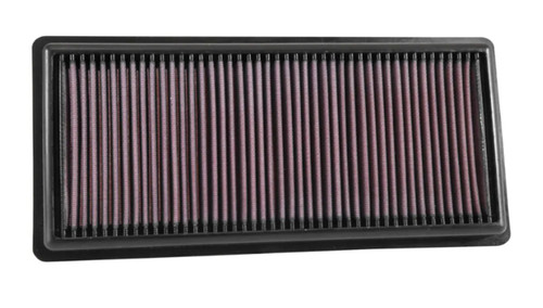 Air Filter Element - Panel - 13.31 x 6.37 in - 1.60 in Tall - Reusable Cotton - Red - Cadillac Fullsize Car 2016-19 - Each