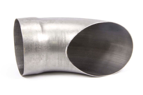 Exhaust Tip - Slip-On - 5 in Diameter - 5 in Diameter Round Outlet - Single Wall - Cut Edge - Angled Cut - Turndown Style - 60 Degree - Steel - Natural - Each