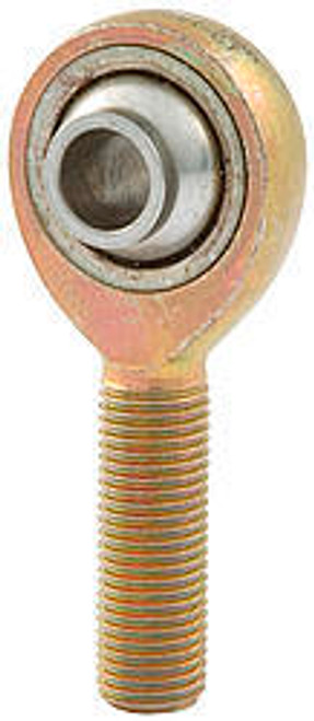 Rod End - Spherical - 3/8 in Bore - 7/16-20 in Right Hand Male Thread - High Misalignment - PTFE Lined - Steel - Zinc Oxide - Each