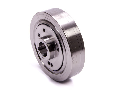 Harmonic Balancer - 6.625 in OD - SFI 18.1 - Steel - Clear Powder Coat - Internal Balance - Big Block Ford - Each