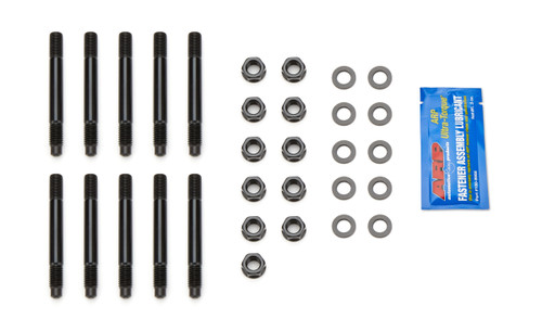 Main Stud Kit - Hex Nuts - 2-Bolt Mains - Chromoly - Black Oxide - Big Block Chevy - Kit