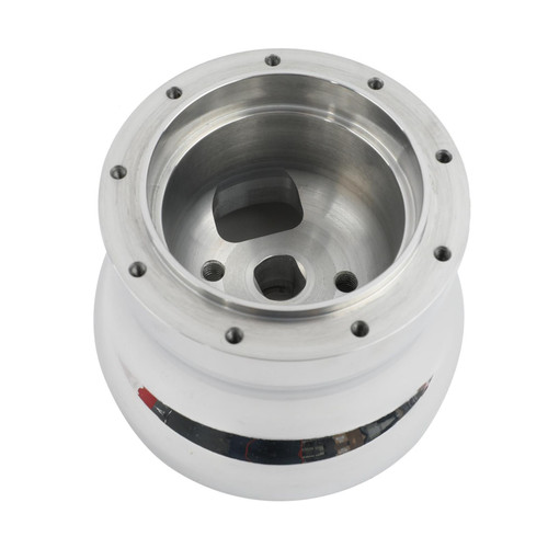 Steering Wheel Adapter - Lecarra 9 Bolt Steering Wheels to OE Column - Aluminum - Polished - Ford Fullsize SUV / Truck 1992-99 - Kit