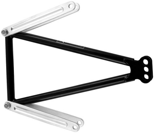 Jacobs Ladder - Medium - Adjustable - 13-5/8 in Long - Hardware / Straps - Chromoly - Black Paint - Sprint Car - Kit