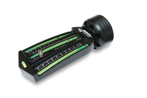 Caster / Camber Gauge - Analog - Magnetic Adapter - Carry Case - Aluminum - Black Powder Coat - Each