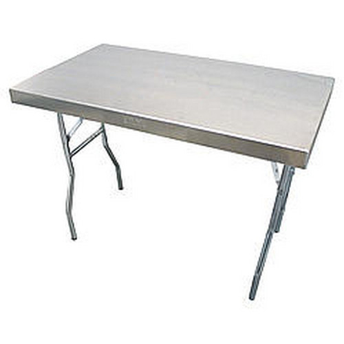 Folding Table - Work Table - 42 x 25 x 31 in - Aluminum - Natural - Each