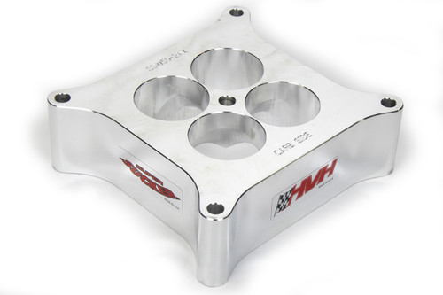 Carburetor Spacer - Super Sucker - 2 in Thick - 4 Hole - Square Bore - Aluminum - Polished - Each Carburetor Spacer - Super Sucker - 2 in Thick - 4 Hole - Square Bore - Aluminum - Polished - Each