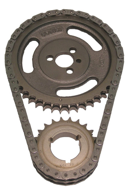 Timing Chain Set - Premium Race True Roller - Double Roller - 3 Keyway Adjustable - 0.010 in Shorter - Iron / Steel - Small Block Chevy - Kit Timing Chain Set - Premium Race True Roller - Double Roller - 3 Keyway Adjustable - 0.010 in Shorter - Iron / Steel - Small Block Chevy - Kit
