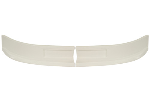 Nose - 2-Piece Complete - Lower - Plastic - White - Short Track Truck - Kit